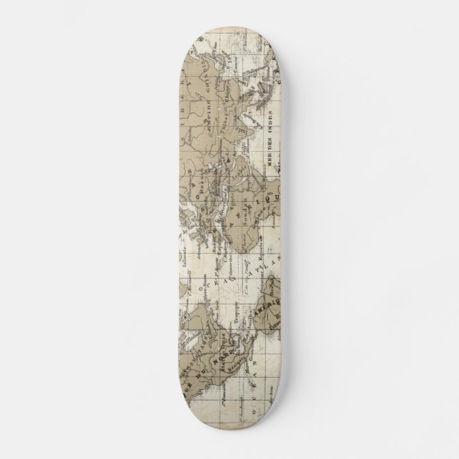 Mappemonde Skateboard Deck (Front)