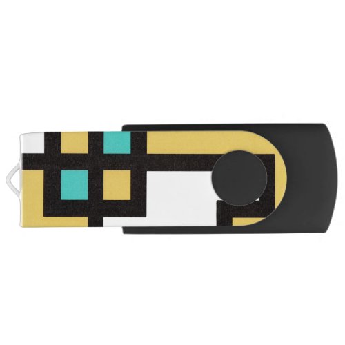 mapper 4USB Swivel Flash Drive Abstract Geometr