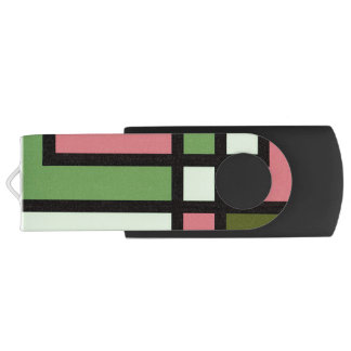 mapper #5 USB Swivel Flash Drive Abstract Modern g