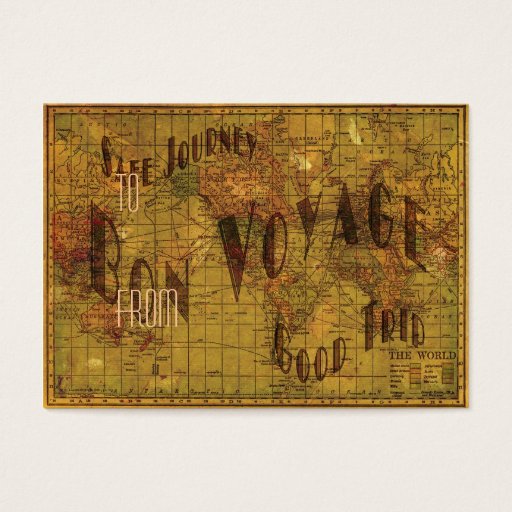 Customizable Mapping My Travels Gift Tag Business Card Templates