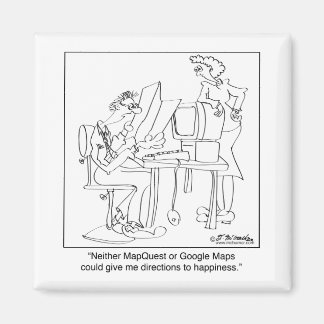 Mapquest Directions to Happiness Magnet