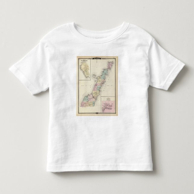 Maps of Door County, Sturgeon Bay and Jenny Toddler T-shirt (Front)