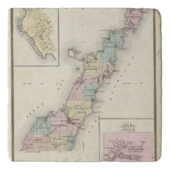 Maps Of Door County  Sturgeon Bay And Jenny Trivet by davidrumsey at Zazzle