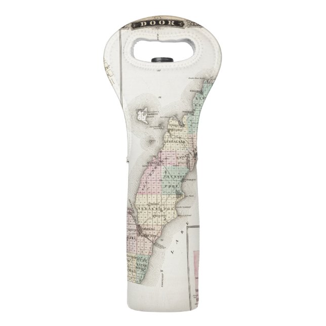 Maps of Door County, Sturgeon Bay and Jenny Wine Bag (Back)