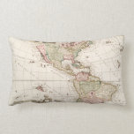 Maps of North and South America (1680-1742) Lumbar Pillow Maps of North and South America (1680-1742) Lumbar Pillow