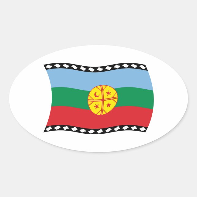 Mapuches Flag Sticker (Front)