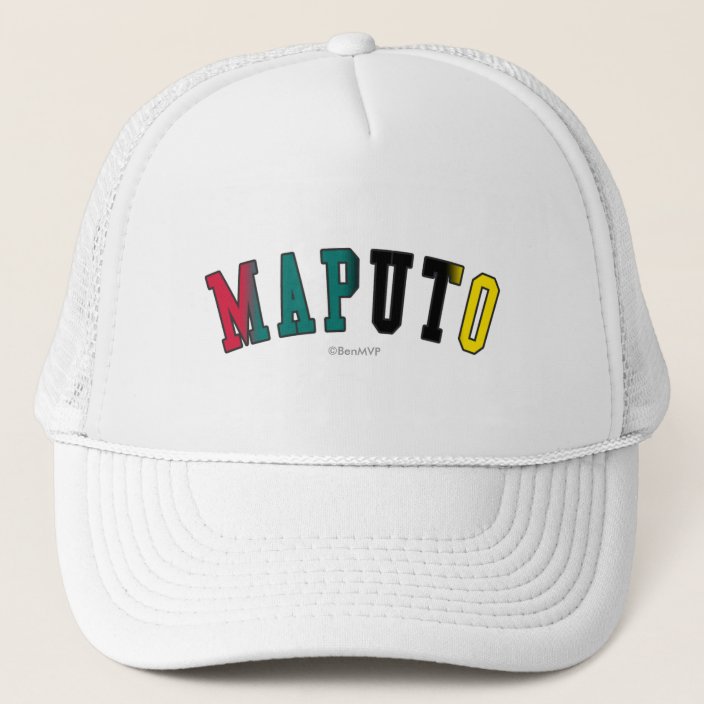 Maputo in Mozambique National Flag Colors Hat