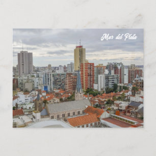 Mar del Plata, Argentina, City View Postcard