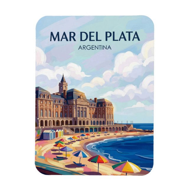 Mar del Plata Argentina Magnet (Vertical)