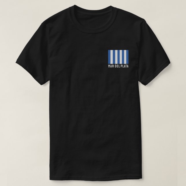 Mar del Plata (Flag), Argentina T-Shirt (Design Front)