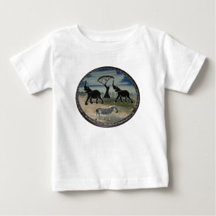 Mara Trumpet Glory African Elephant Zebra Apparel Baby T-Shirt