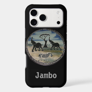 Mara Trumpet Glory African Elephant Zebra Designer iPhone 17 Pro Max Case