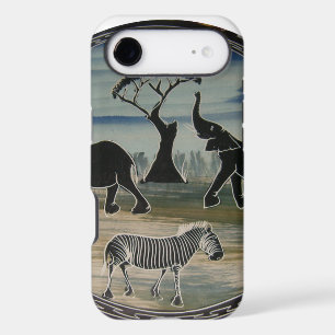 Mara Trumpet Glory African Elephant Zebra Designer iPhone 17 Air Case