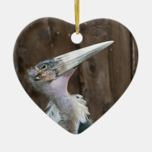 Marabou Stork Ceramic Ornament