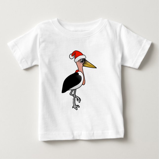 Marabou Stork Santa Baby T-Shirt (Front)