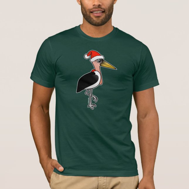 Marabou Stork Santa T-Shirt (Front)
