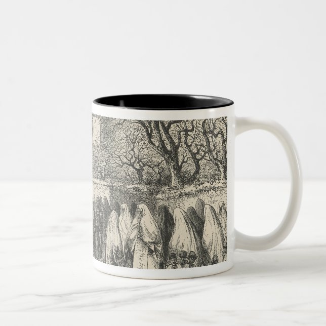 Marabout and Procession: Tlemcen Two-Tone Coffee Mug (Right)
