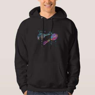 Maraca Instrument Silhouette Maracas Hoodie
