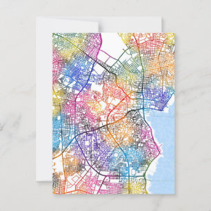 Maracaibo Venezuela City Map Postcard