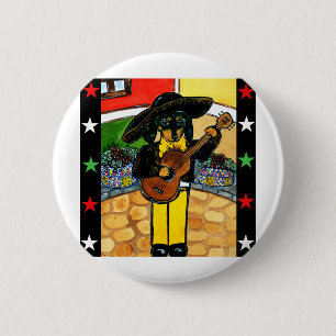 Marachi Doxie Pinback Button