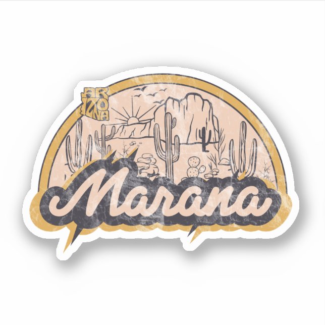 Marana, Arizona  Sticker (Front)