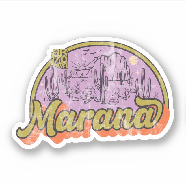 Marana, Arizona  Sticker (Front)