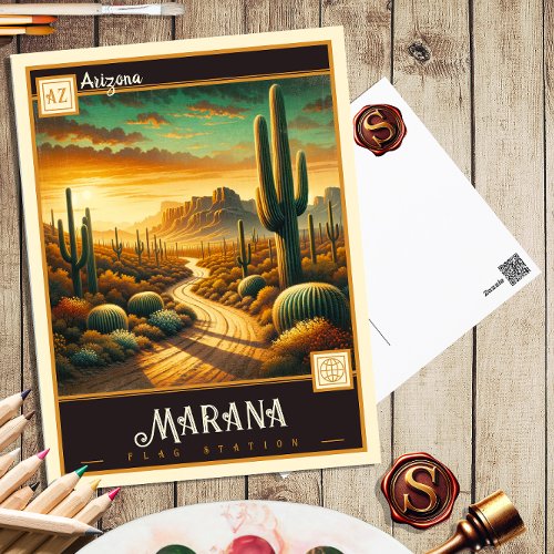 Marana Arizona  Vintage Postcard