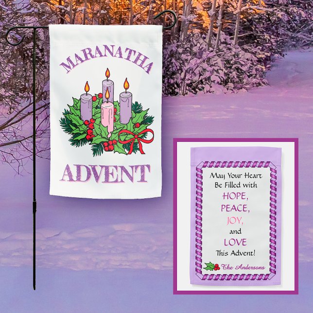 MARANATHA Advent Wreath Garden Flag (Creator Uploaded)