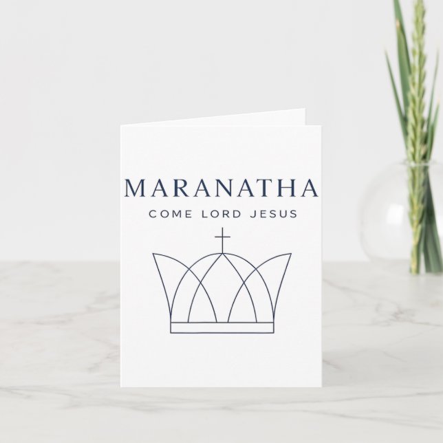 Maranatha Christian Modern Minimalist  Card (Front)