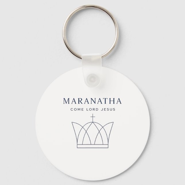 Maranatha Christian Modern Minimalist  Keychain (Front)