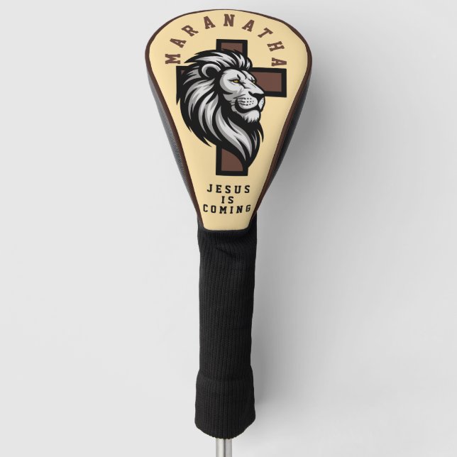 Maranatha Jesus is coming Golf Head Cover (Front)