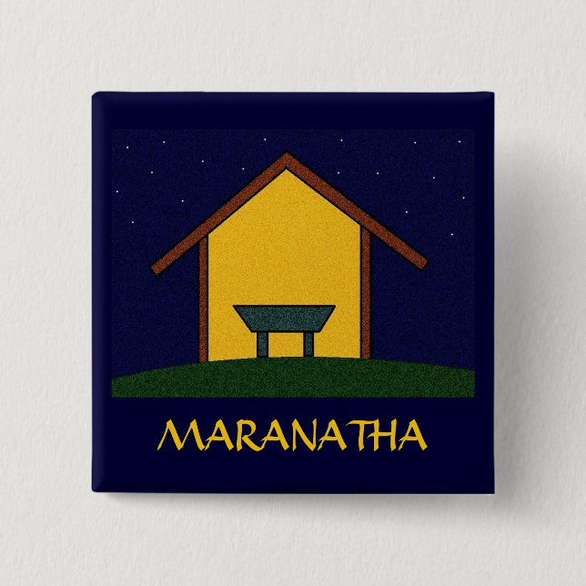 MARANATHA! PINBACK BUTTON (Front)