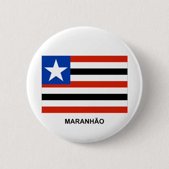 Maranhão, Brazil Flag Button (Front)
