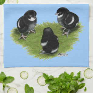 Marans Black Copper Chicks Towel