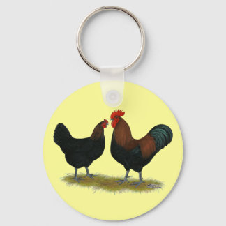 Marans Black Copper Keychain