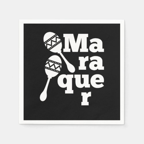 Maraquer Maracas Player Maraca Sombrero Gift Napkins