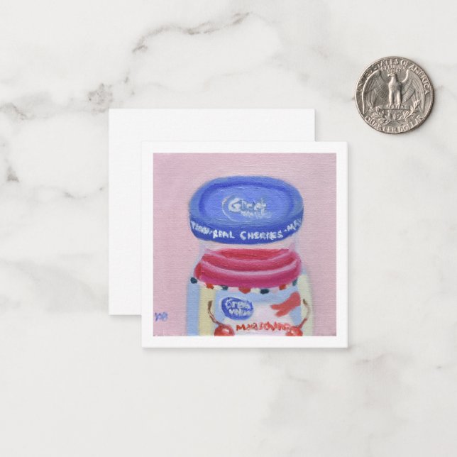 Maraschino Note Card (Front/Back In Situ)