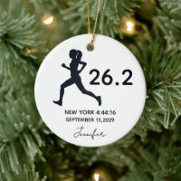 Marathon 26.2 Female Runner Custom Name