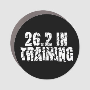 Marathon 26.2 In Training Running Gear Car Magnet