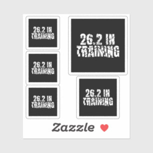 Marathon 26.2 In Training Running Gear Sticker