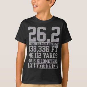 Marathon - 26.2 Miles Running Runner Gift T-Shirt