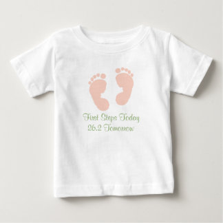 Marathon Baby Pink Footprint T-shirt