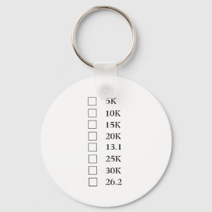 "Marathon Checklist" Keychain