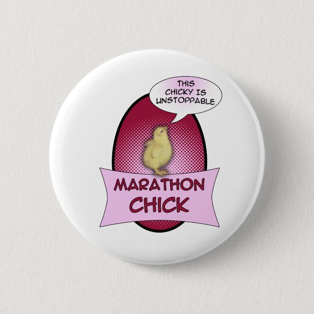 Marathon Chick Button (Front)