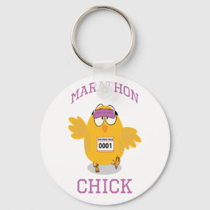 Marathon Chick Keychain