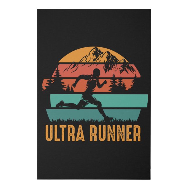 Marathon Design For Runners And Joggers Faux Canvas Print (Front)