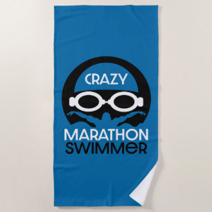 Marathon Endurance Swimmer Beach Towel
