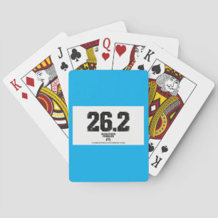 Marathon Finisher 26.2 Miles Running Gift Poker Cards