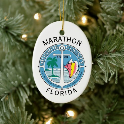 Marathon _ Florida Keys Ceramic Ornament