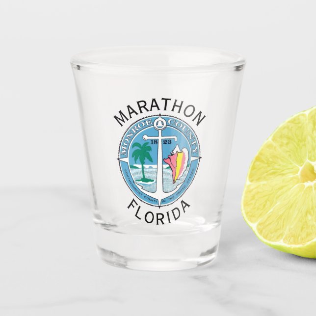 Marathon - Florida Keys Shot Glass (Front)